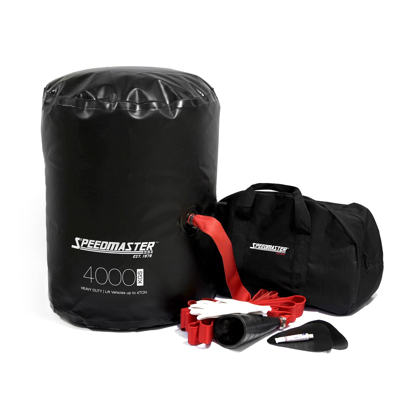 Gato de aire inflable de triple capa de 4,4 toneladas y 8800 libras