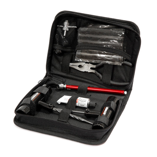 Kit de reparación de pinchazos de neumáticos de 30 piezas para motocicleta, coche y camión (estuche blando)