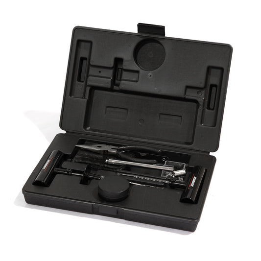 Kit de reparación de pinchazos de neumáticos de 30 piezas para motocicleta, coche y camión (estuche rígido)