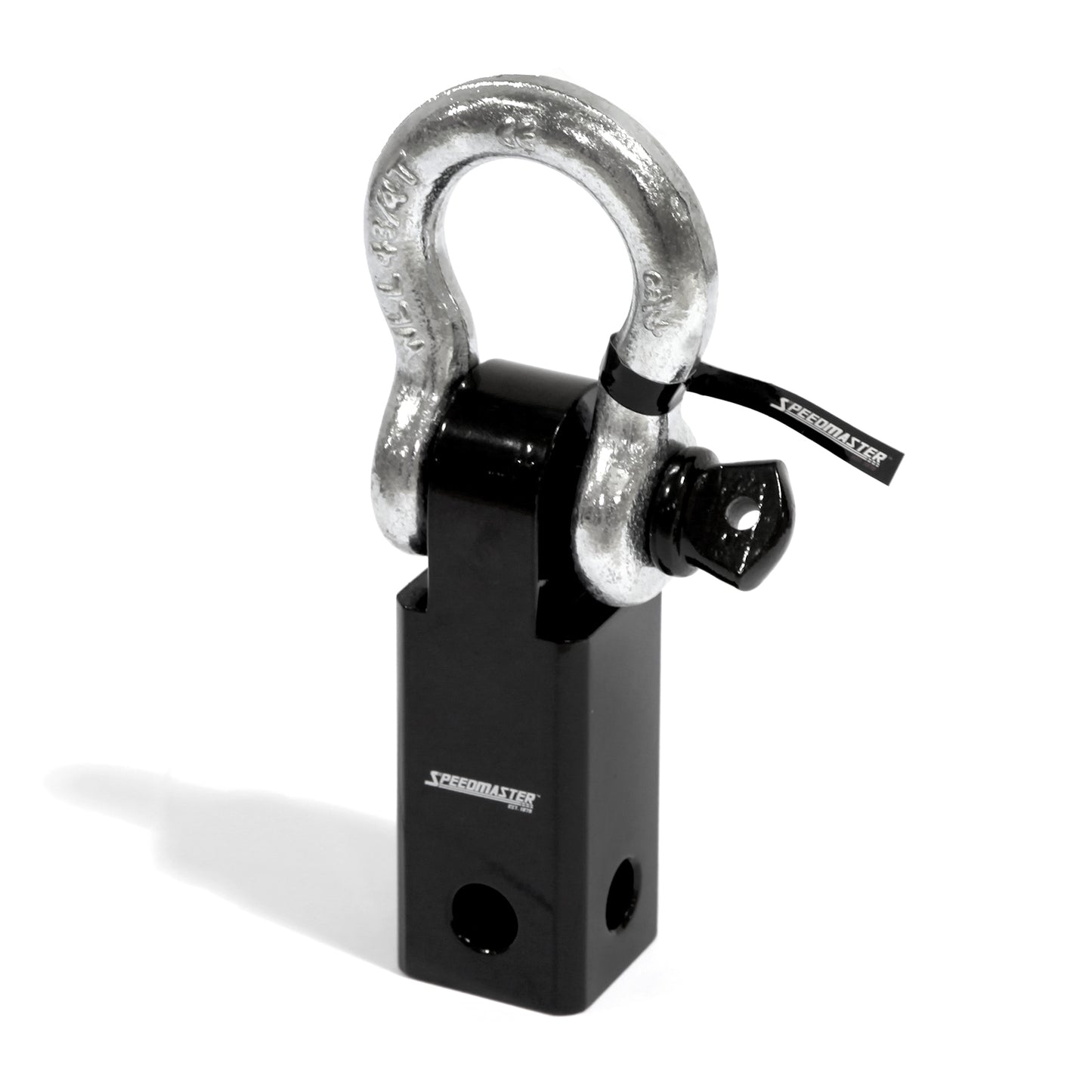 Punto de enganche de recuperación de servicio pesado de 5 1/4 toneladas y 10500 lb con grillete de 3/4" para receptor de 2"