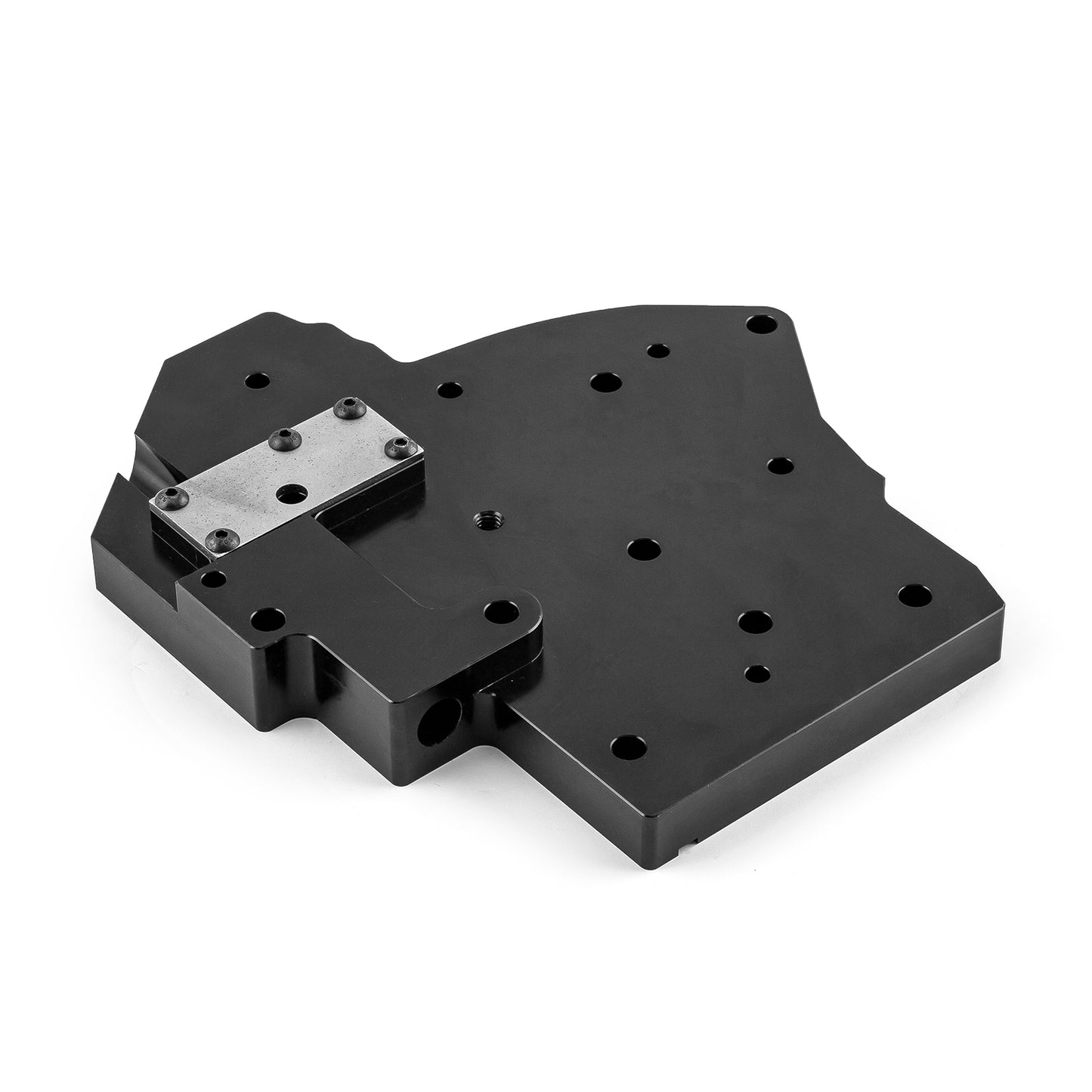 Transmisión GM TH400, cuerpo de válvulas manual completo de aluminio billet, color negro