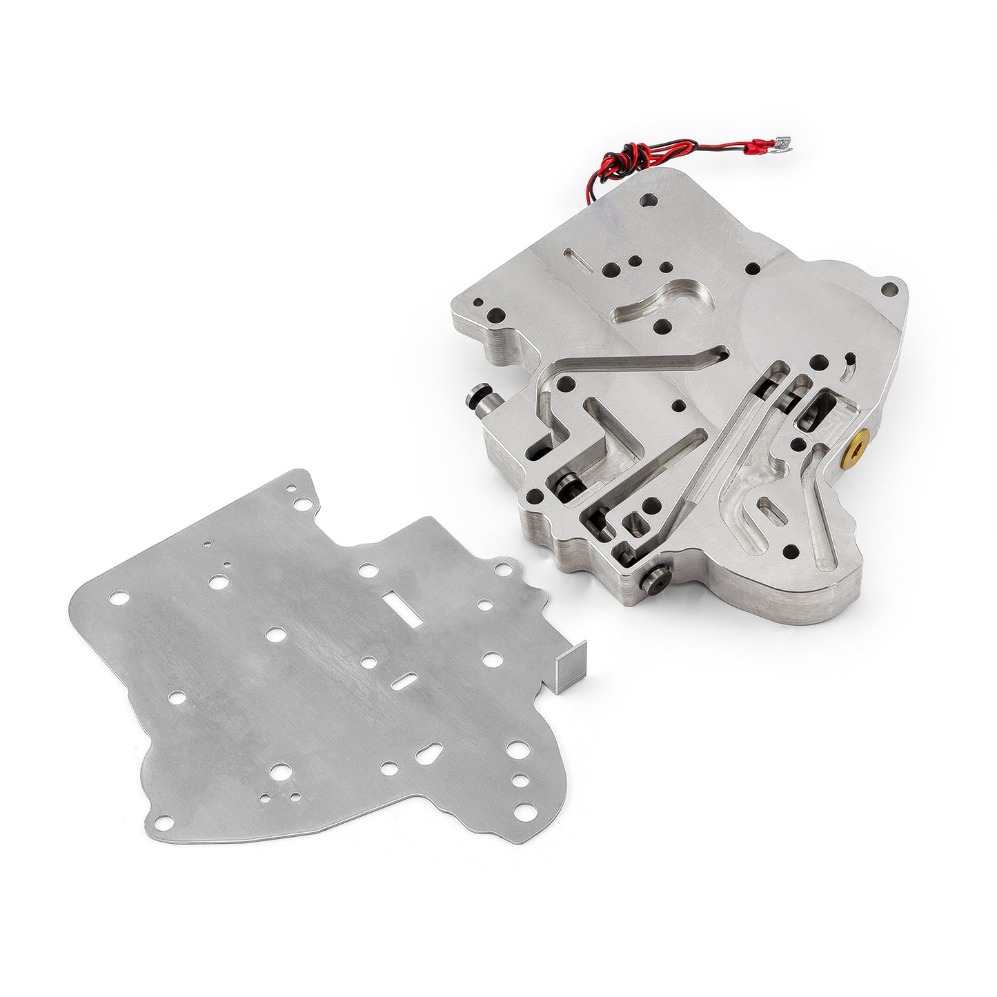 Transmisión GM TH400 de aluminio billet, totalmente manual, cuerpo de válvulas de 2 velocidades, color plateado