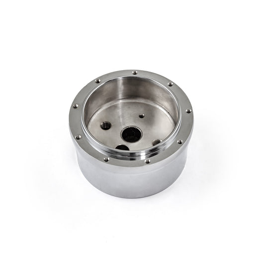 Adaptador de cubo de volante de aluminio cromado de 9 pernos