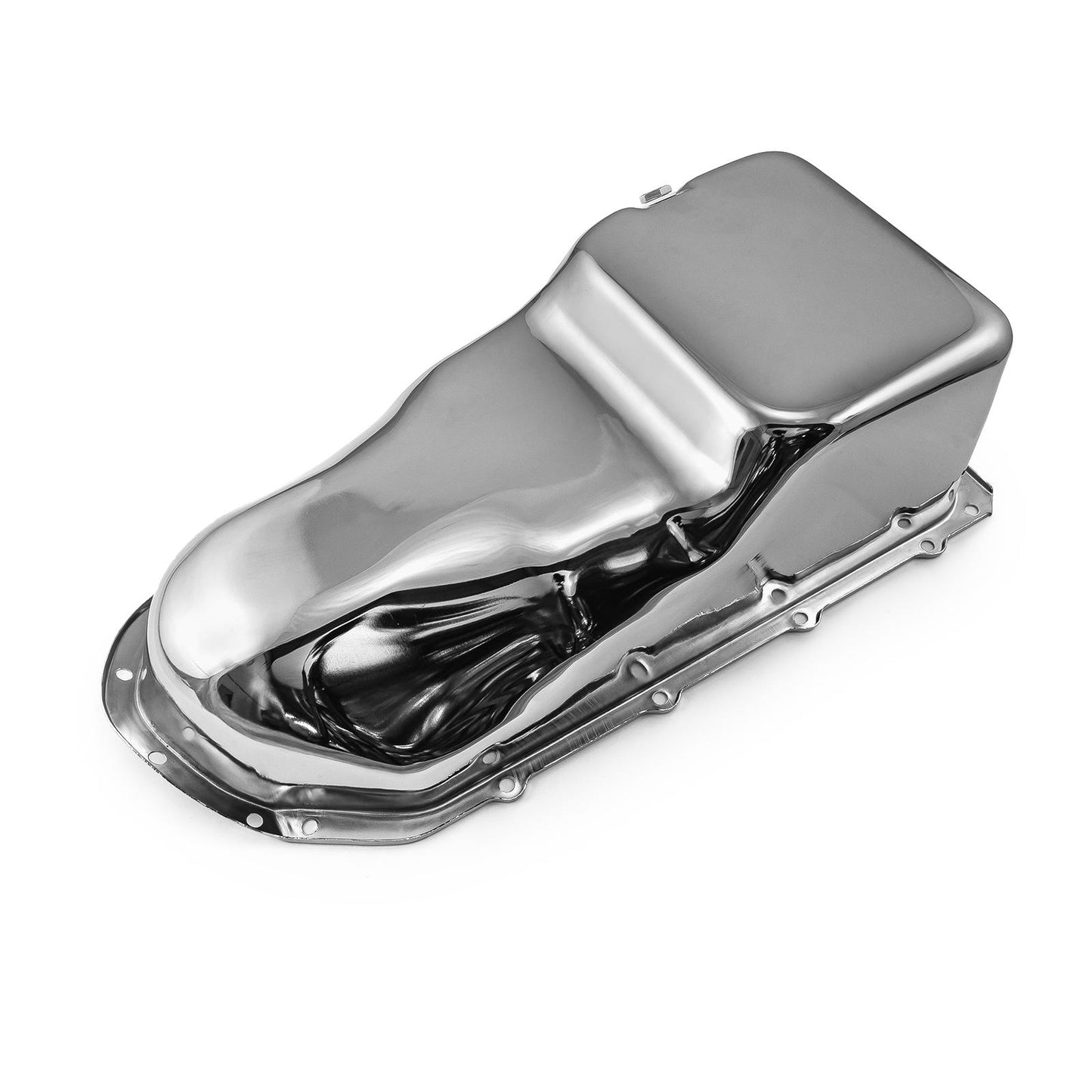Pontiac 326 400 455 Rear Sump Chrome Oil Pan