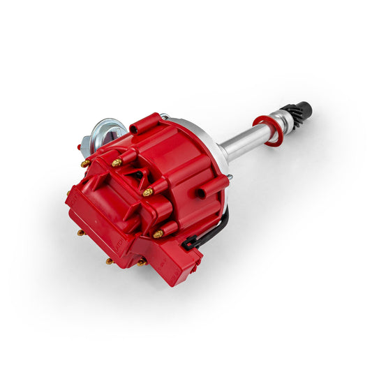 Distribuidor HEI de bobina de 65K para Chevy SBC 350 BBC 454 Serie 6000 [Rojo]
