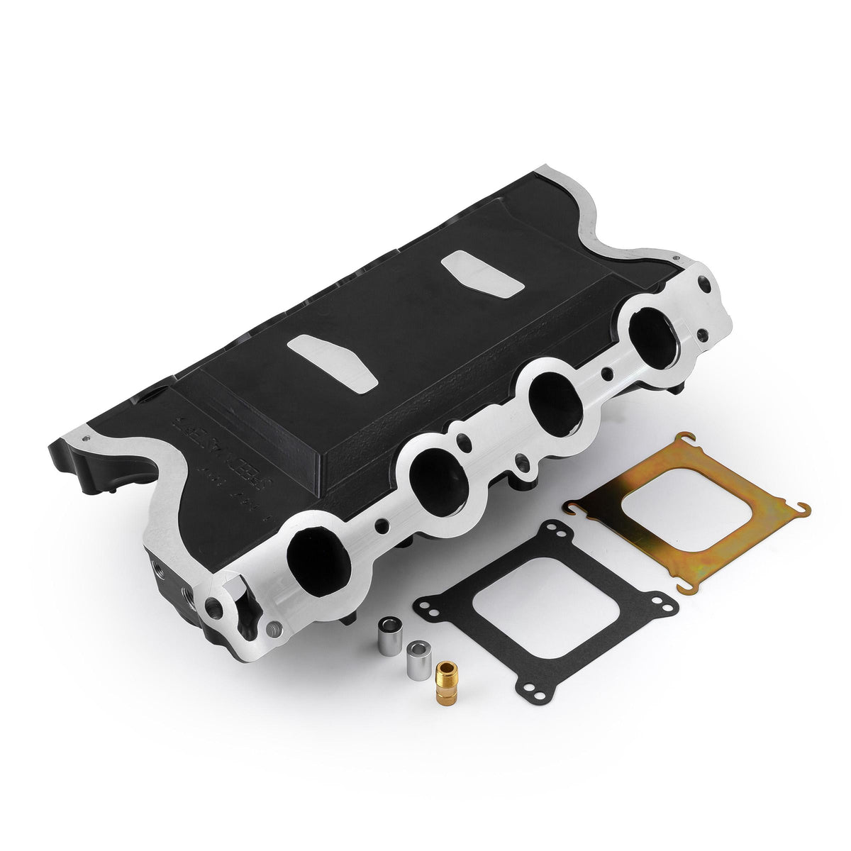 Colector de admisión de aluminio Ford 429 460 MidRise Air [Negro]