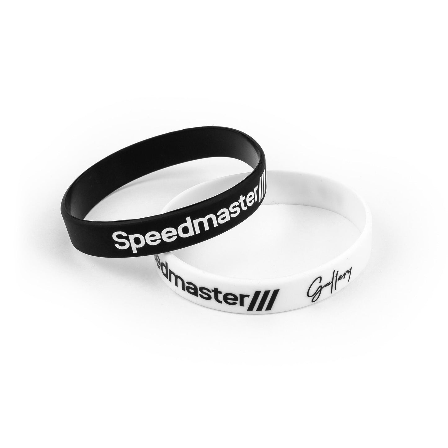 Speedmaster Gallery VIP Silicone Wristband Black + White 2-Pack