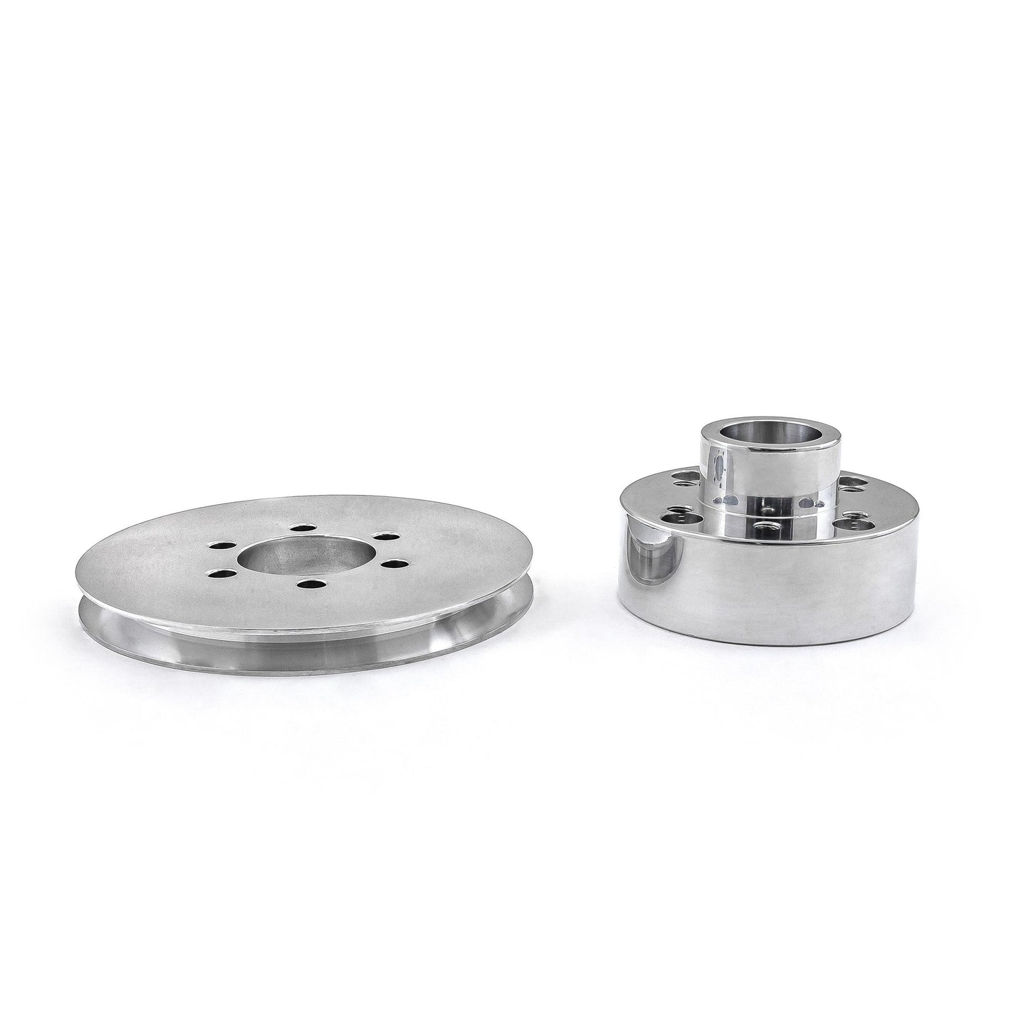 Ford SB 289 302 Windsor Supercharger Crank Hub 1v Groove Accessory Drive Pulley
