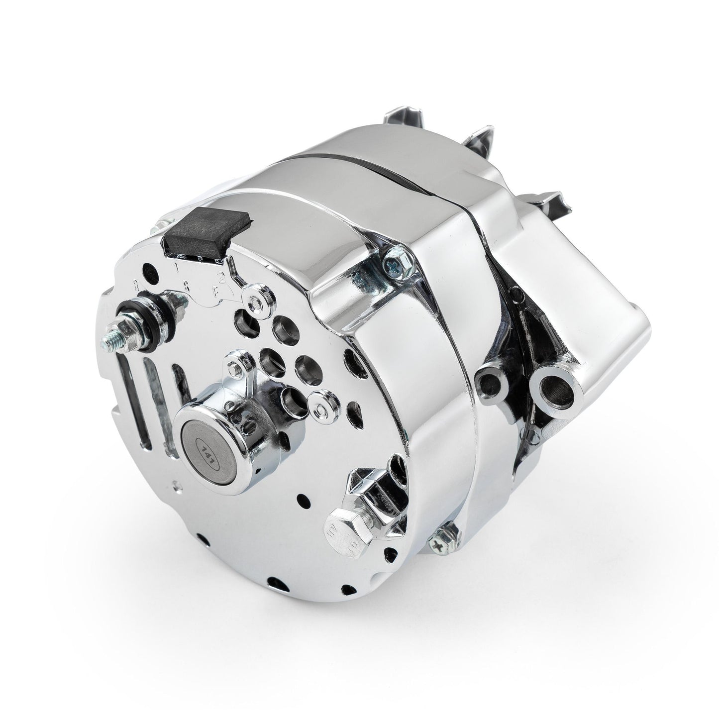 Chevy BBC 454 100 Amp 1 Wire Alternator & LWP Aluminum Bracket Kit Polished