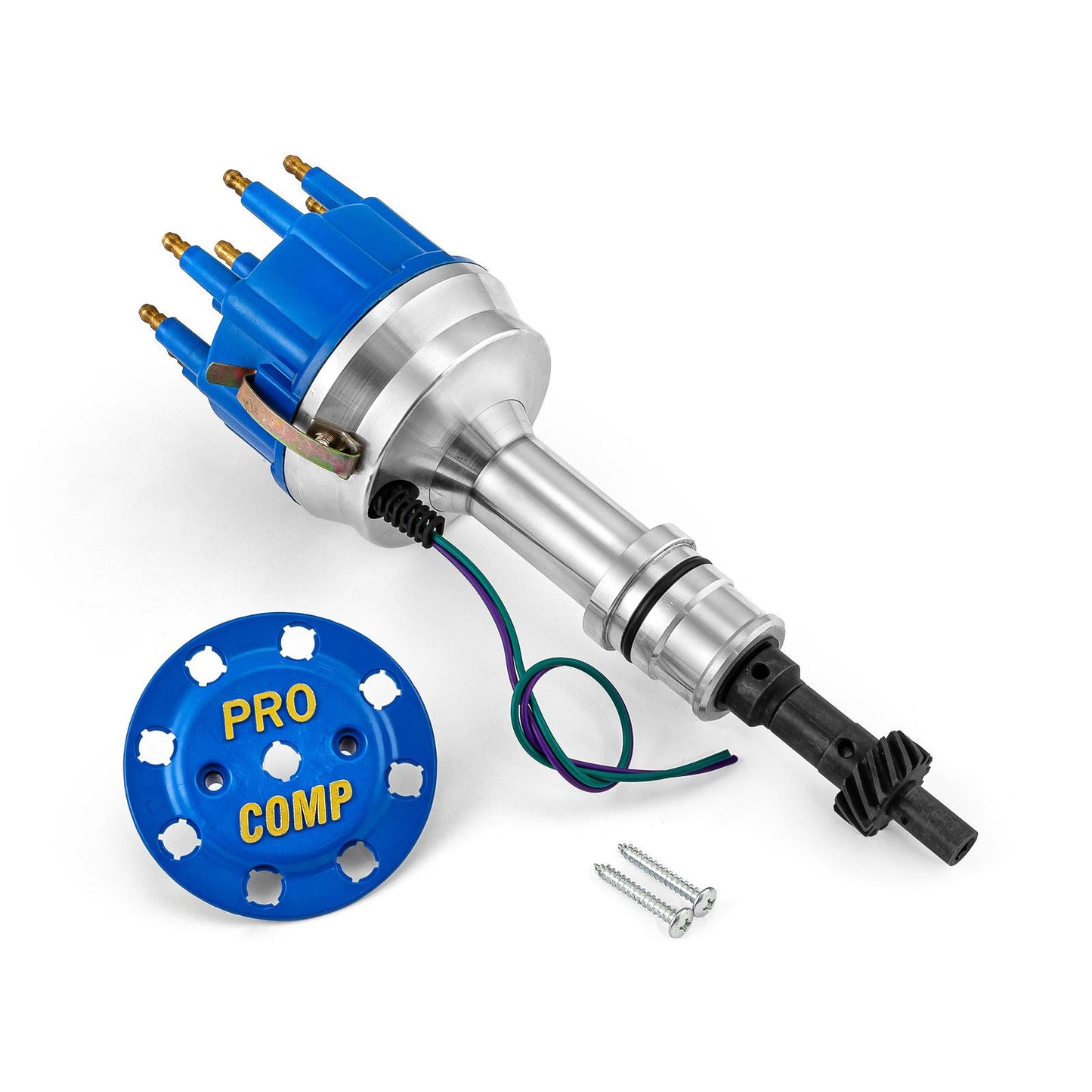 Ford 351C Cleveland Early 460 8000 Series Pro Billet Distributor [Blue Cap 8400]