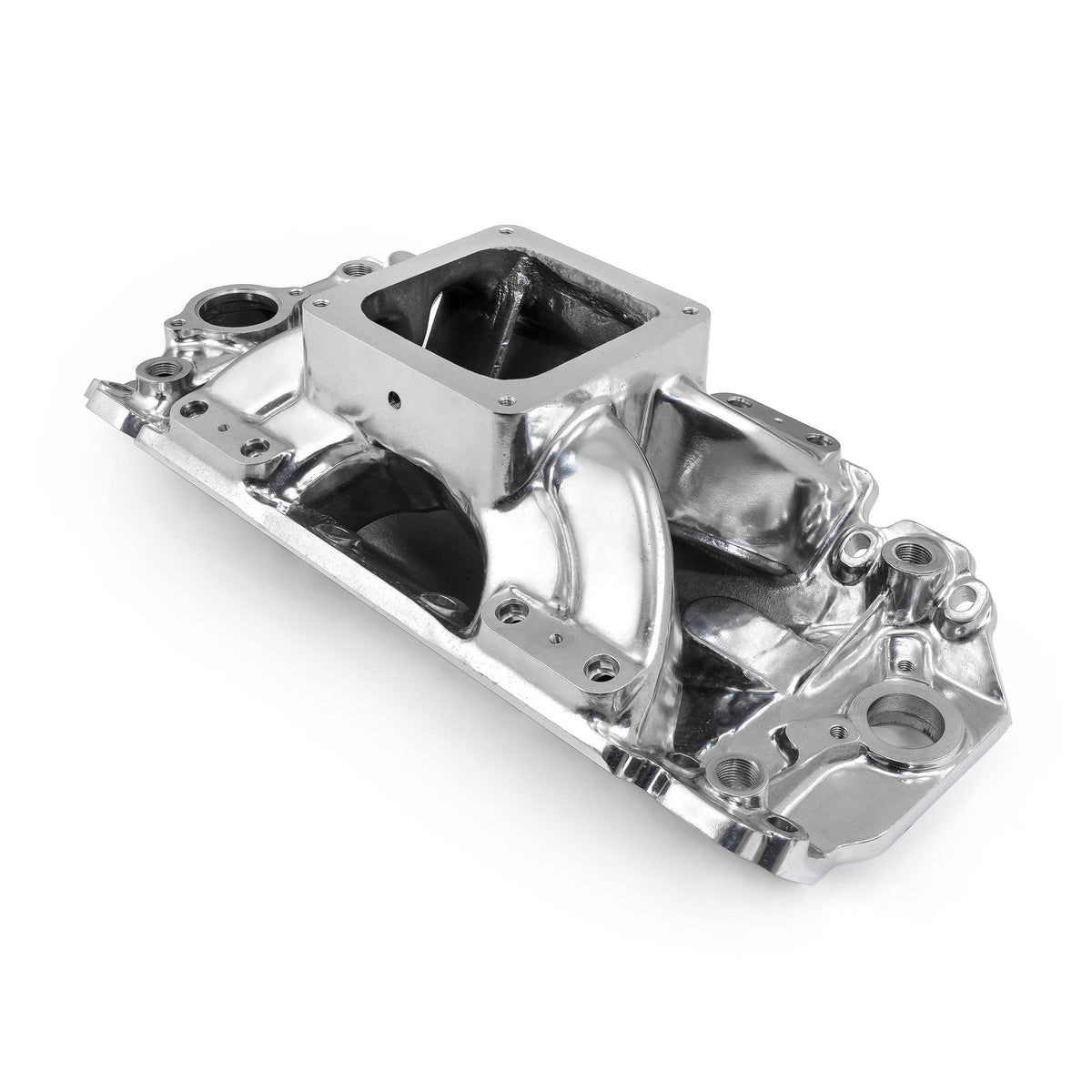 Chevy BBC 454 Rect Port Dominator w/Inj Ports High Rise Intake Manifold Polished