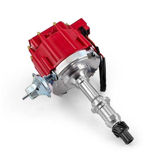 Distribuidor de bobina HEI de 65K para Pontiac 326, 400, 455 y 6000 Series [Rojo]