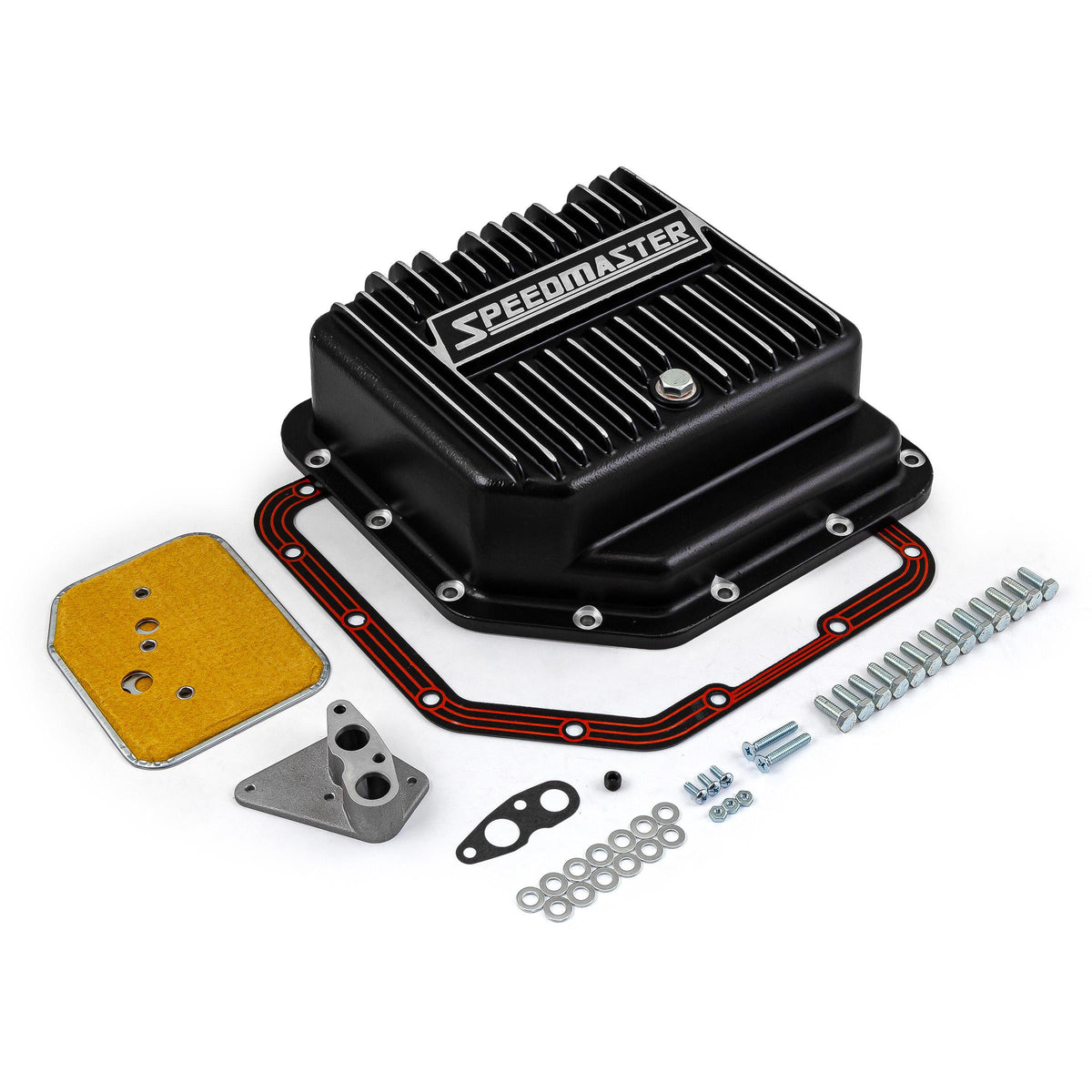 Kit de cárter de aceite de transmisión de aluminio de capacidad extra negra GM Turbo TH350