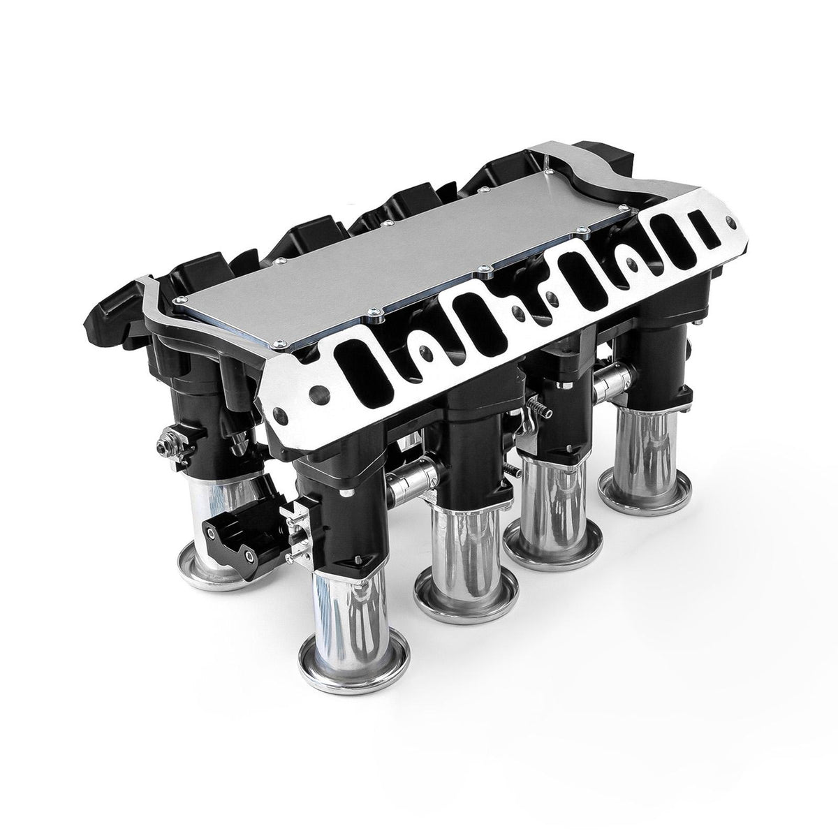 Sistema de inyección de combustible Ford 351W Windsor Downdraft+ FiTech Ultra EFI [Negro]