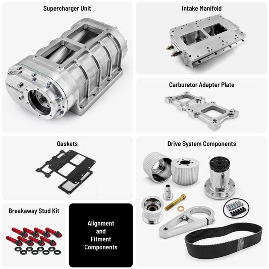 Chevy GM LS1 Complete 6-71 Roots Supercharger Blower Kit