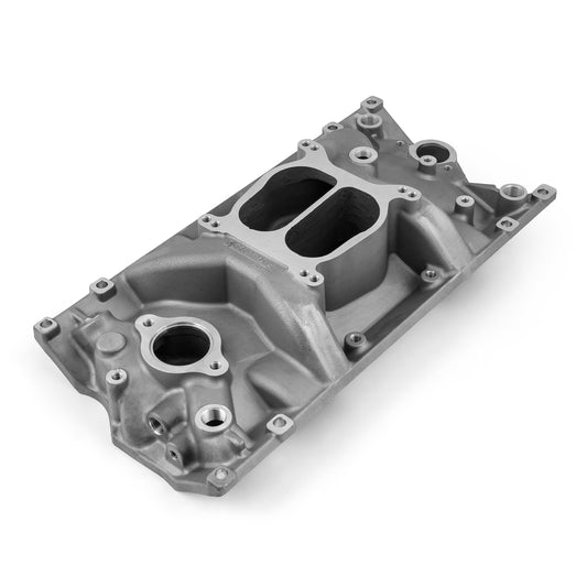 Chevy SBC 350 Vortec LowRise Aluminum Intake Manifold [Satin]