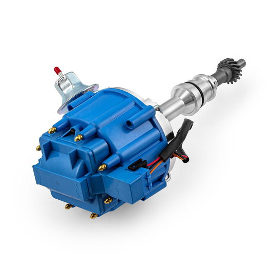 Distribuidor HEI de bobina de 65 000 cc para Ford 351C Cleveland 460, principios de la serie 6000 [Azul]