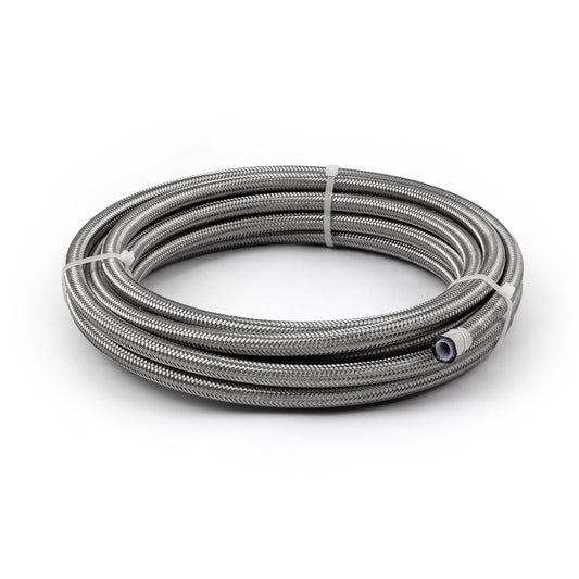-6 AN PTFE Braided Stainless Steel Hose Line [20 ft. Length]