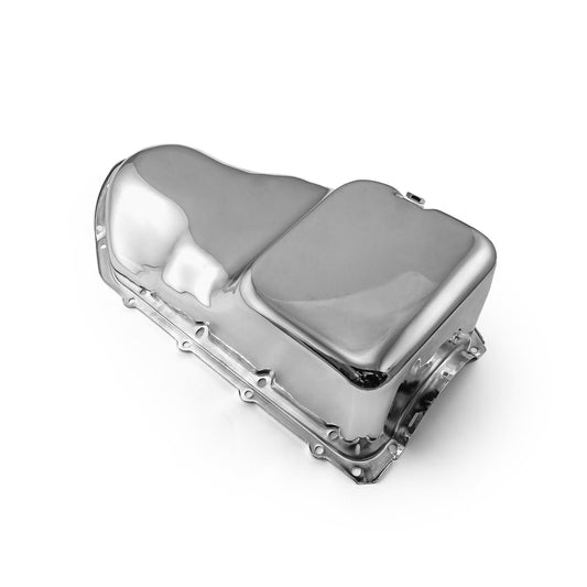 Pontiac 326 400 455 Rear Sump Chrome Oil Pan