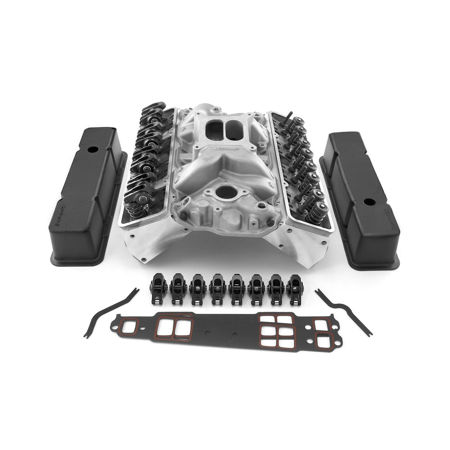 Kit combinado de culata angular para Chevy SBC 350 (taqué plano sólido/mecánico)