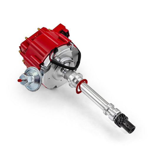 Distribuidor HEI de bobina de 65K para Chevy SBC 350 BBC 454 Serie 6000 [Rojo]