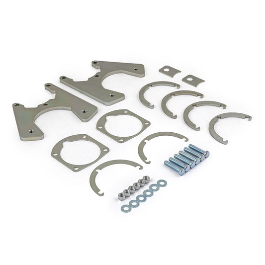 Kit de soporte de freno de disco trasero de conversión GM 10 de 12 pernos grande con hardware