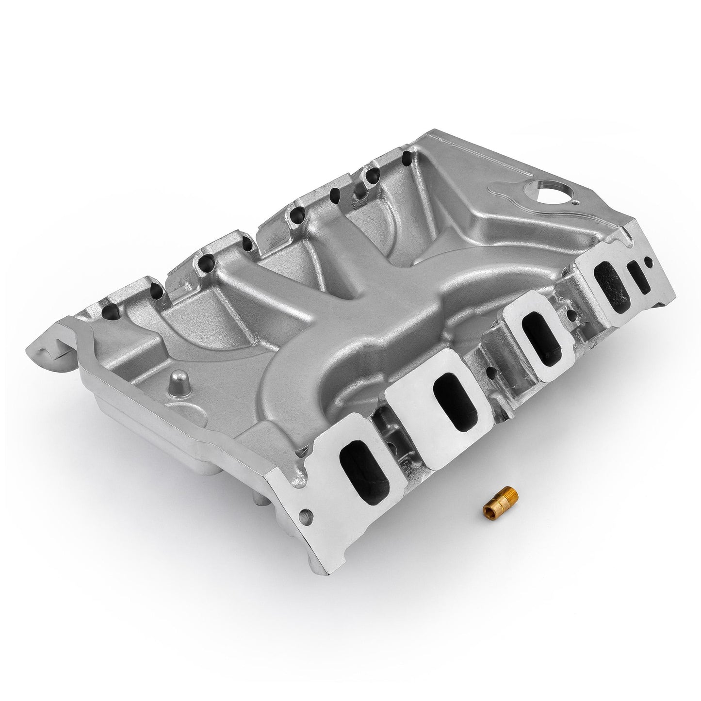 Colector de admisión de aluminio de perfil bajo Ford FE 390 427 [pulido]