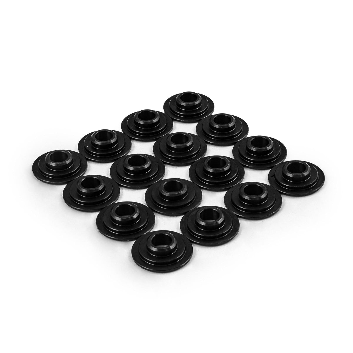 Retenedores de resorte de válvula de acero cromado de 1.400" de diámetro exterior y 1.060" de diámetro interior, 7 grados, 3/8" (compatibles con Ford FE)
