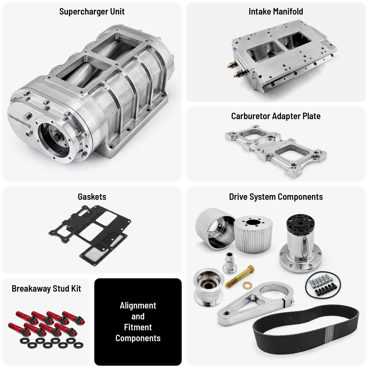 Chevy GM LS7 Complete 6-71 Roots Supercharger Blower Kit