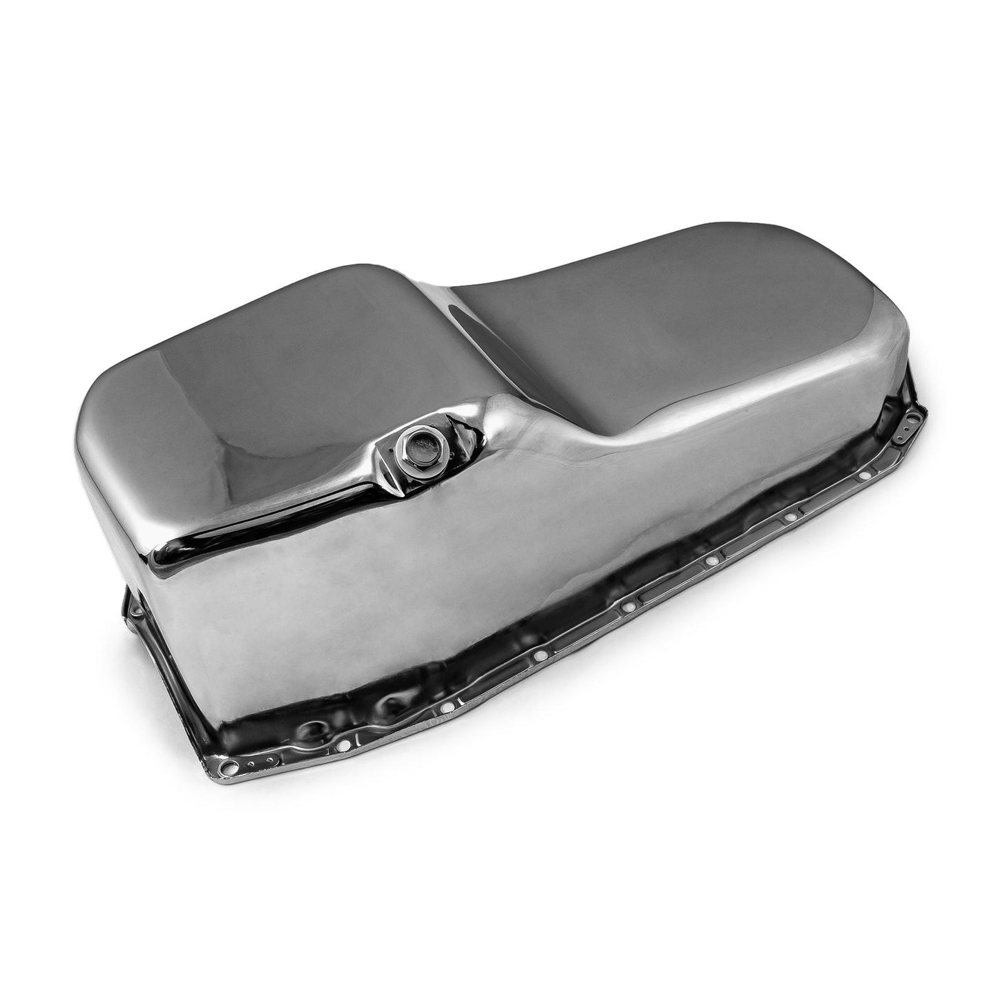 Chevy SBC 350 2Pcs Rms 1980-85 P/Side Replacement Oil Pan [Chrome]