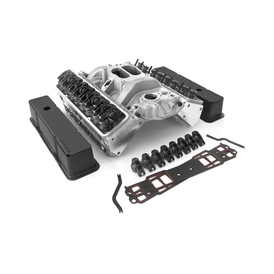 Kit combinado de culata angular para Chevy SBC 350 (extremo superior) [Taqué plano hidráulico]