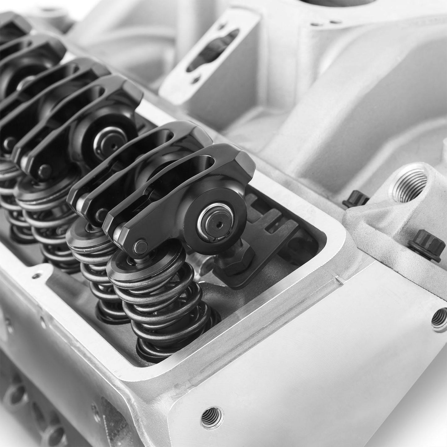 Kit combinado de culata angular para Chevy SBC 350 (extremo superior) [Taqué plano hidráulico]