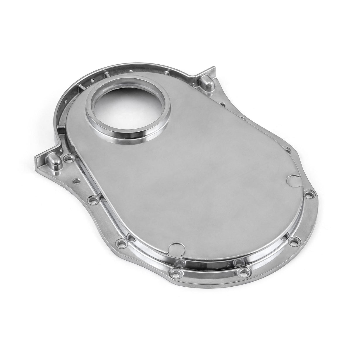 Cubierta de cadena de distribución de aluminio pulida para Chevy BBC 454 Gen 1-4