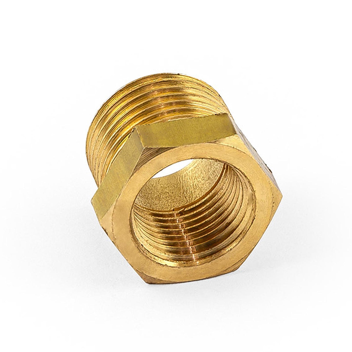 1/2" Npt to 3/8" Npt Straight Brass Reducer Only