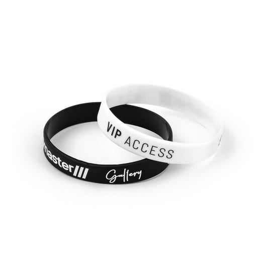 Speedmaster Gallery VIP Silicone Wristband Black + White 2-Pack