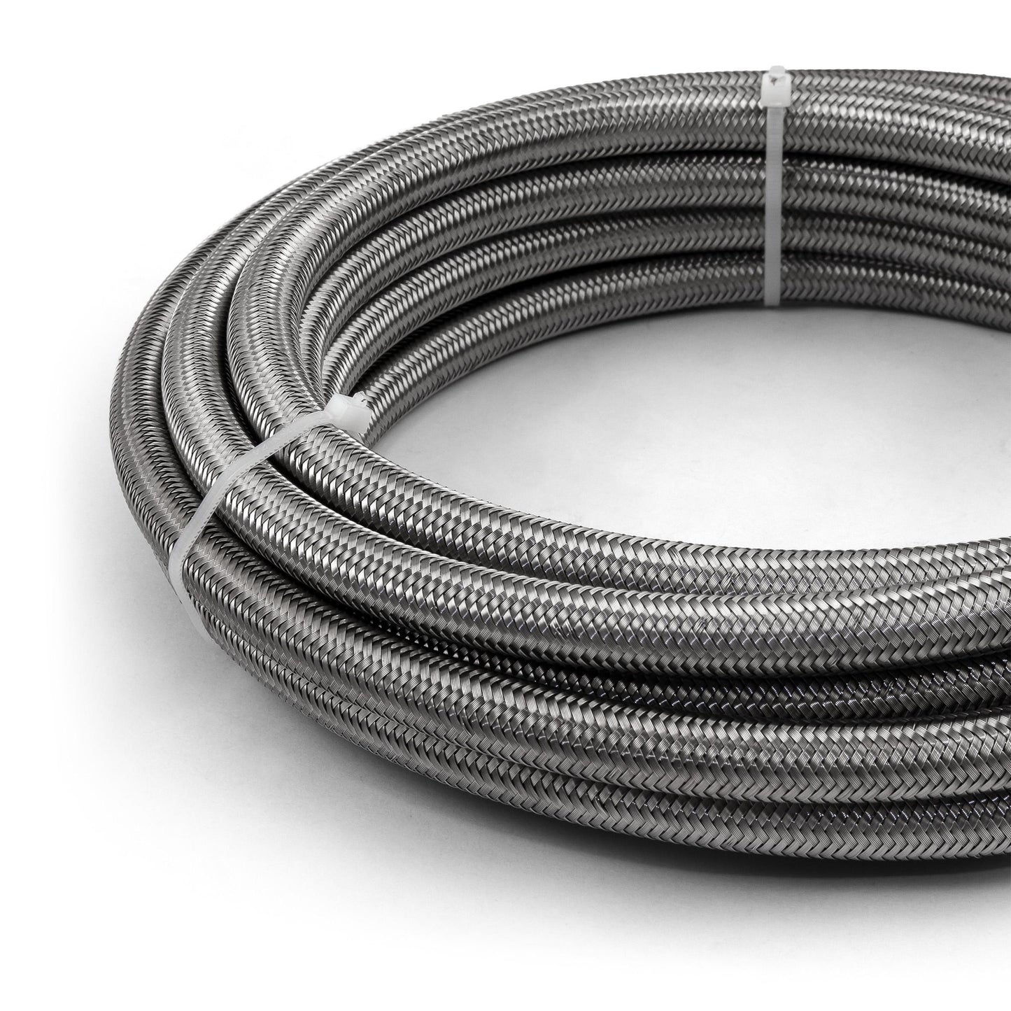 -8 AN PTFE Braided Stainless Steel Hose Line [20 ft. Length]