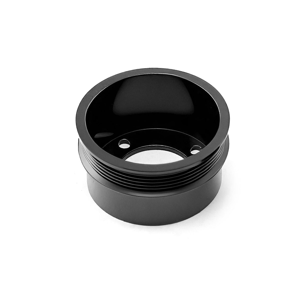 Juego de poleas de transmisión inferior serpentinas de acero al 20 % para Ford 5.0L 1979-1993, color negro