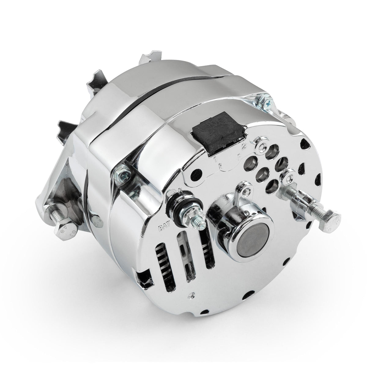 Universal 7127 GM 10SI V-Belt 120 Amp 1 Wire Internal Regulator Alternator [Chrome]