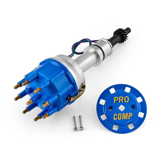 Distribuidor de palanca profesional Ford 302 351C Early 460 8000 Series [Tapa azul 8400]