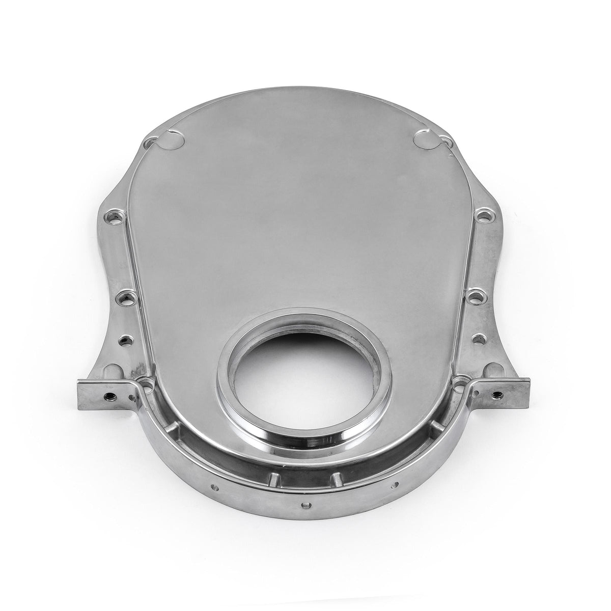Cubierta de cadena de distribución de aluminio pulida para Chevy BBC 454 Gen 1-4