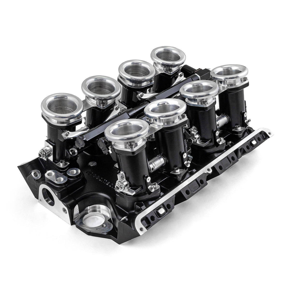 Sistema de inyección de combustible Ford FE 390 427 428 Downdraft + FiTech Ultra EFI [Negro]