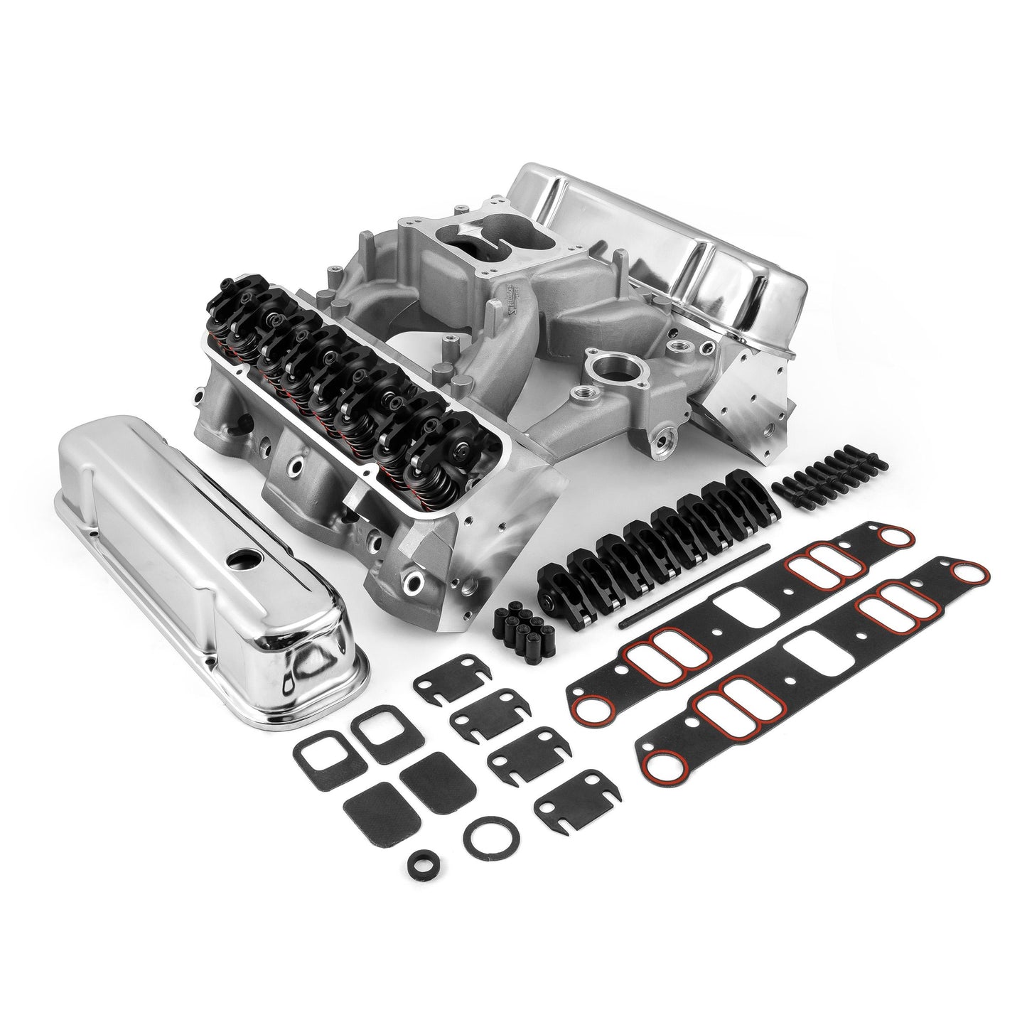 Pontiac 400 455 Ram Air IV Hyd FT Cylinder Head Top End Engine Combo Kit [Black]
