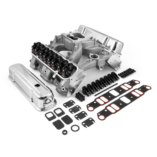 Pontiac 400 455 Ram Air IV Hyd FT Cylinder Head Top End Engine Combo Kit [Black]