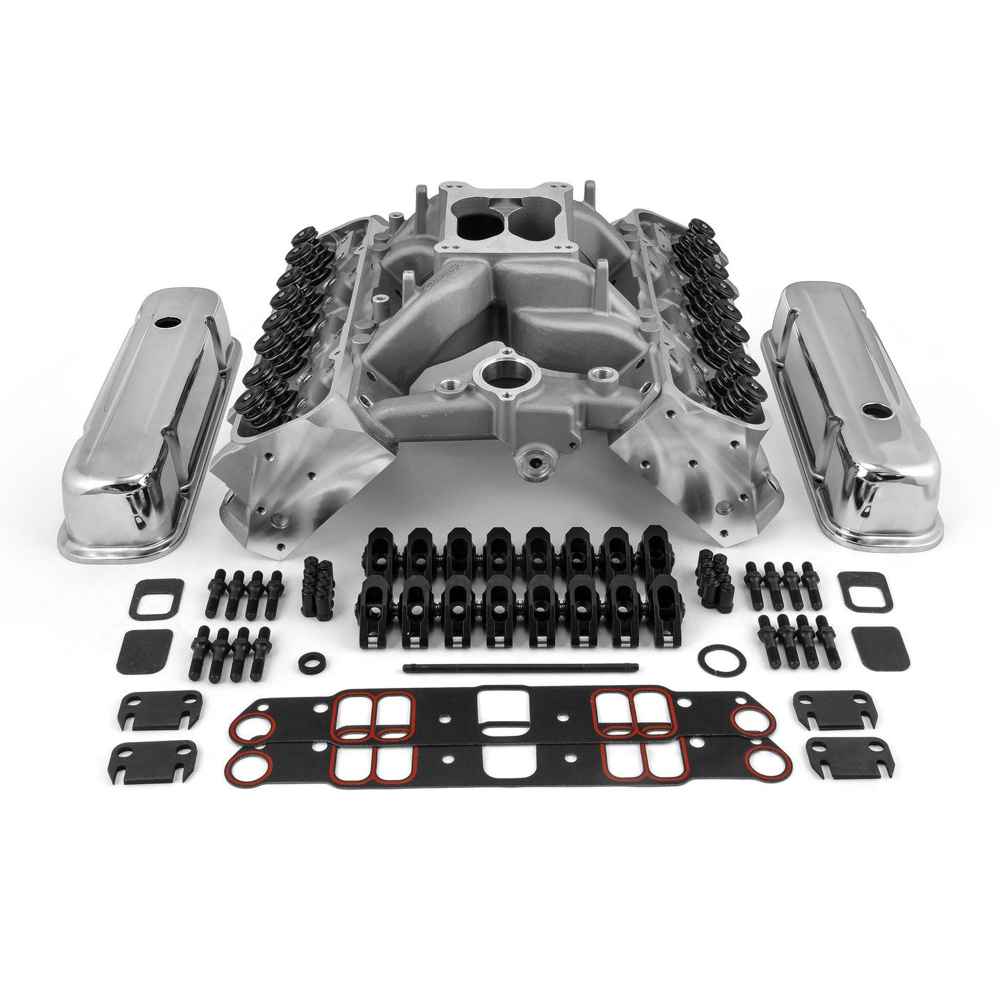 Pontiac 400 455 Ram Air IV Hyd FT Cylinder Head Top End Engine Combo Kit [Black]