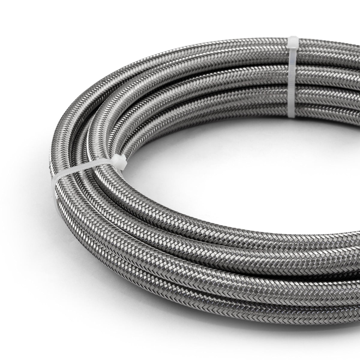 -6 AN PTFE Braided Stainless Steel Hose Line [20 ft. Length]