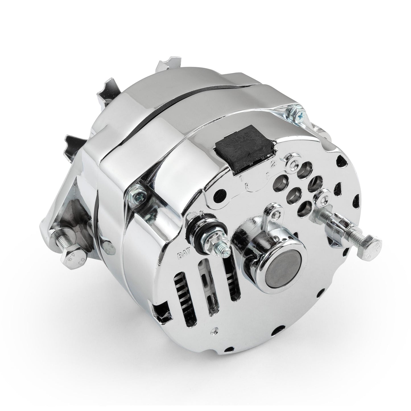 Universal 7127 GM 10SI V-Belt 120 Amp 1 Wire Internal Regulator Alternator [Chrome]