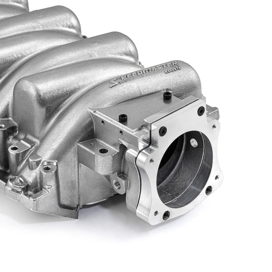 Colector de admisión de aire de 4 pernos y 96 mm para Chevy LS2 EFI (pulido a máquina)