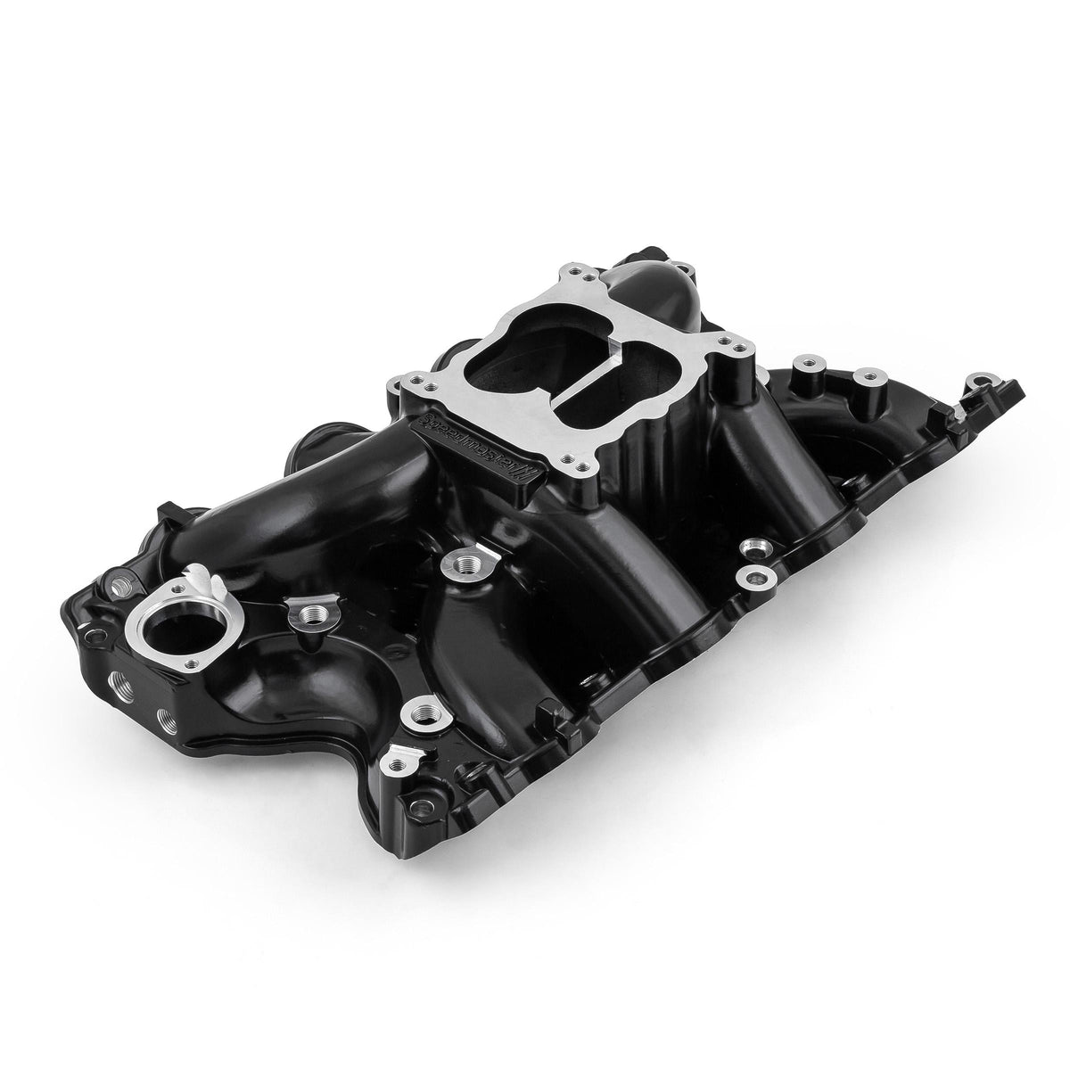 Colector de admisión de aluminio Ford 429 460 MidRise Air [Negro]
