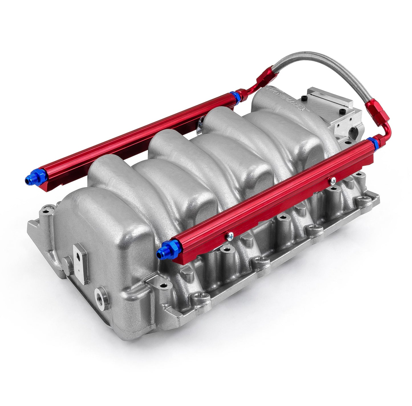 Colector de admisión de aluminio pulido para Chevy LS2 con cuerpo del acelerador de 90 mm
