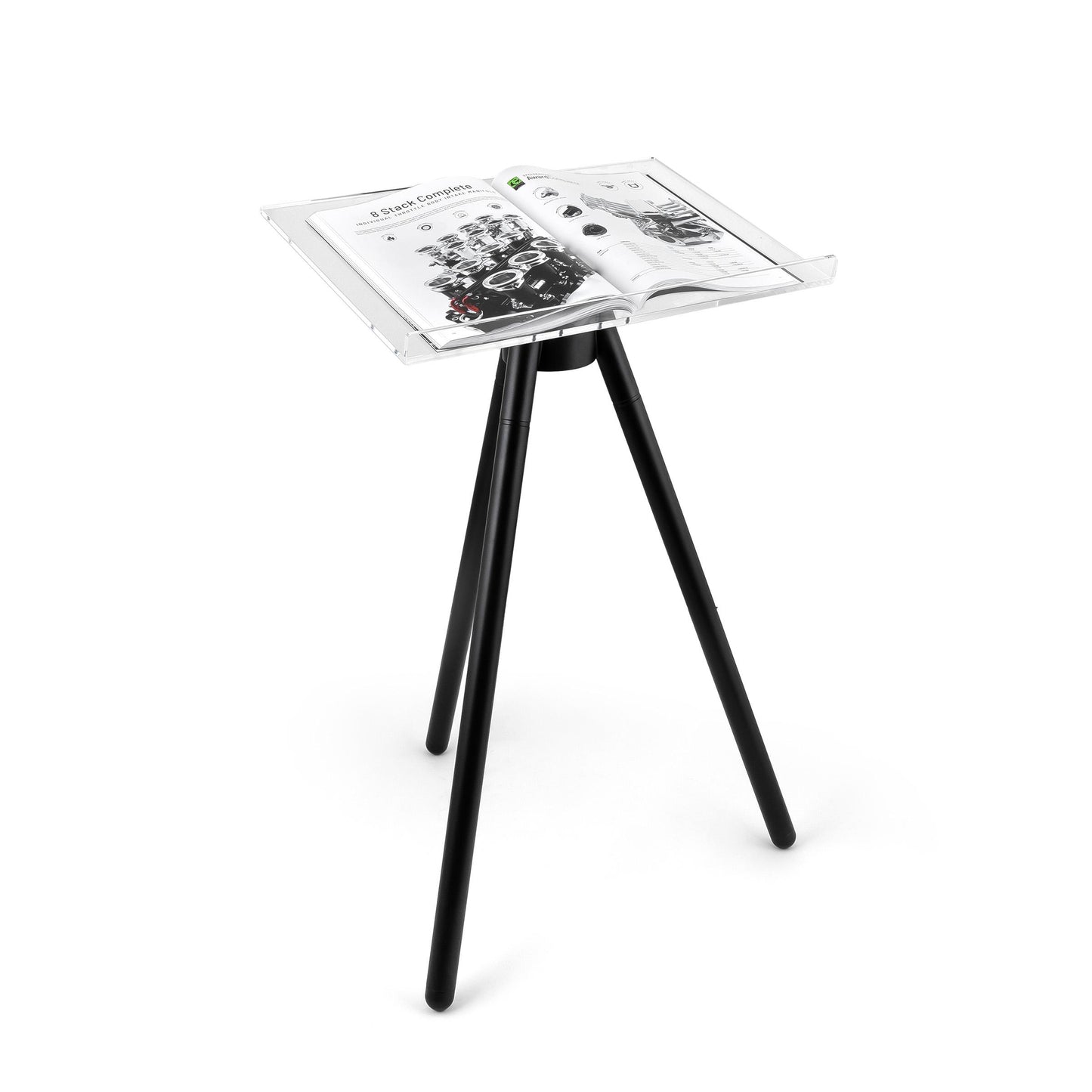 Trípode de acrílico Lucite Speedmaster Sumo para catálogos y libros